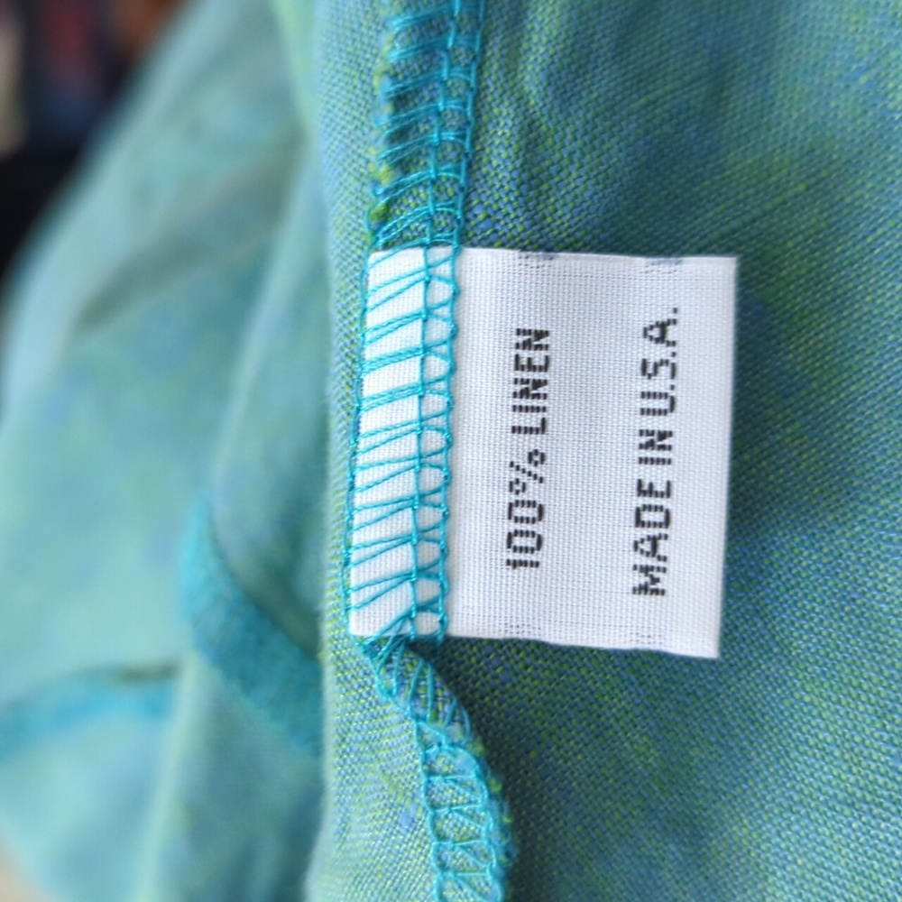 Bryn Walker Sea Green Linen Blazer M - Picture 11 of 14
